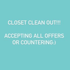 ALL CLOTHES LISTED ARE IN GOOD CONDITION OR BARELY WORN